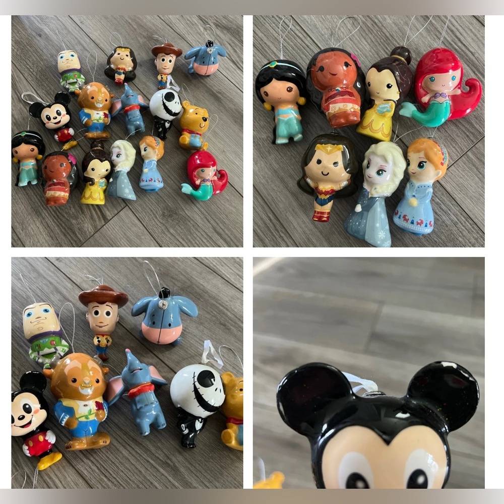 Target Disney / DC Comics christmas ornaments